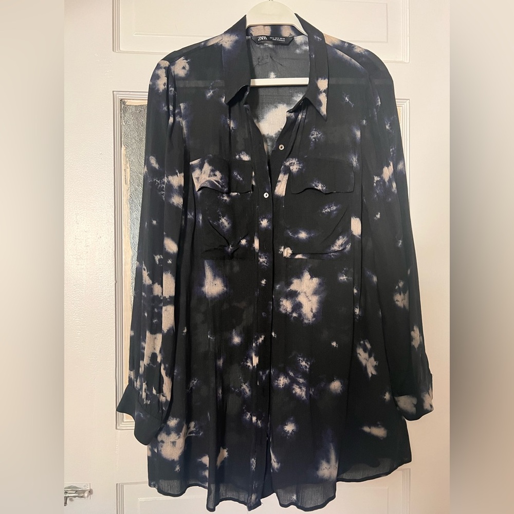Zara color burst blouse Medium